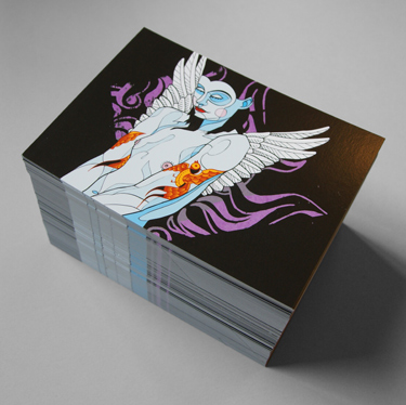 New'Tattoo angel' post cards just arrived Tattoo angel can be bought 